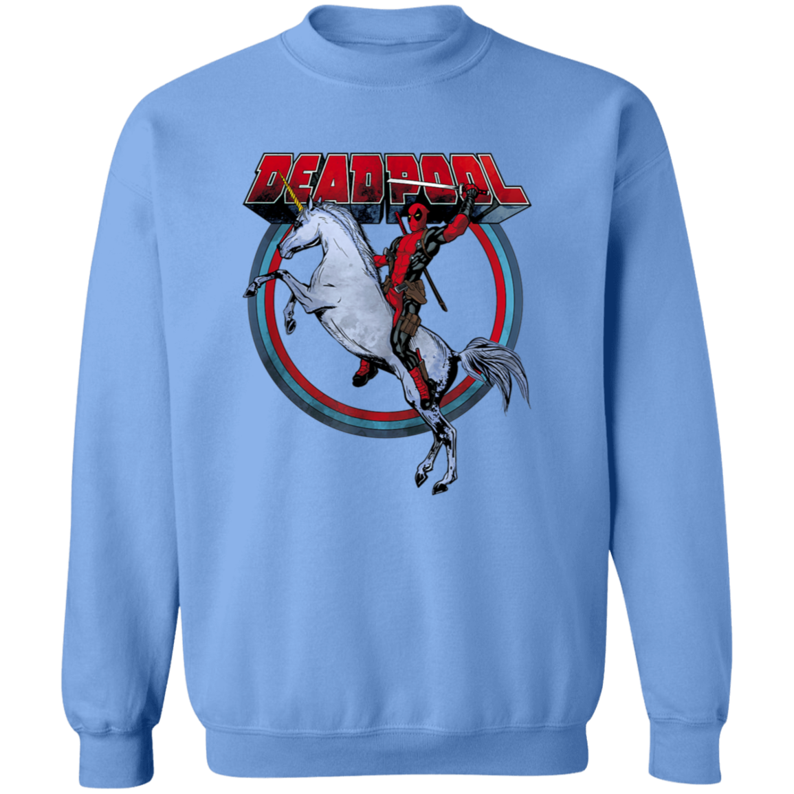 "UNICORN DEADPOOL" Crewneck Pullover Sweatshirt