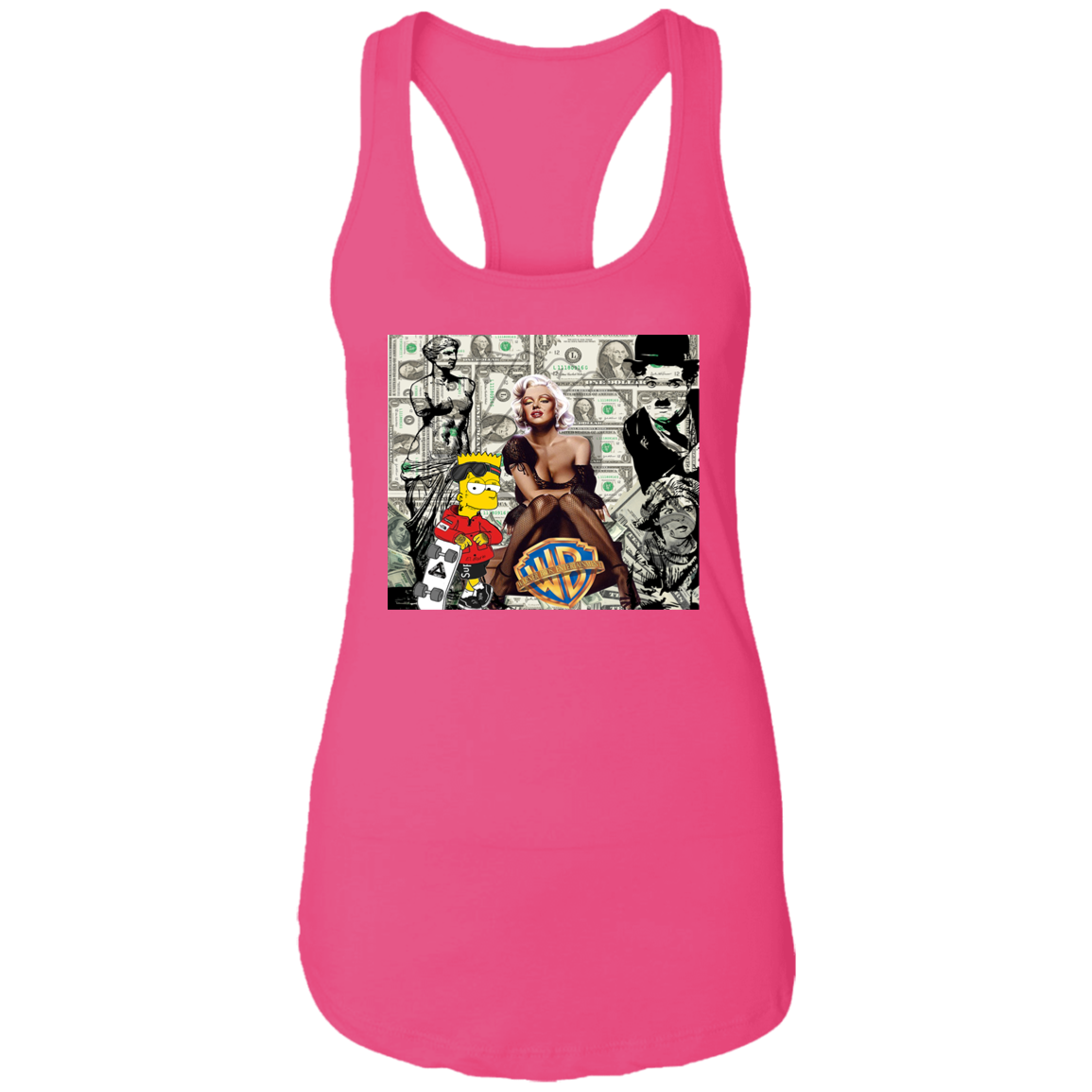 "MONEY MAKING MARILYN" Ladies Ideal Racerback Tank