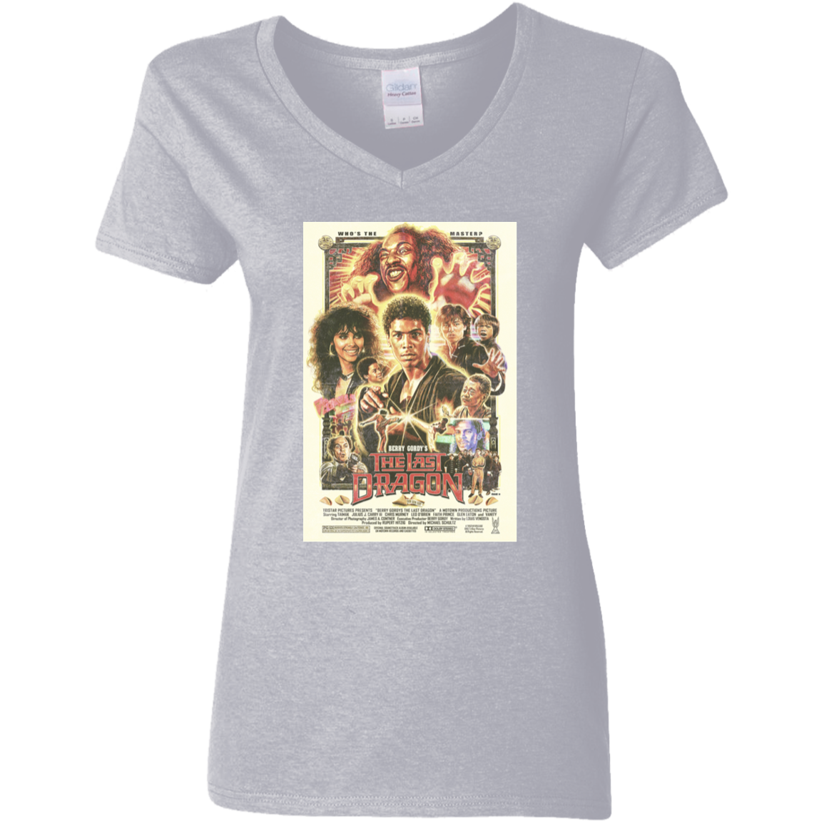 "WHO IS THE MASTER" Ladies' 5.3 oz. V-Neck T-Shirt