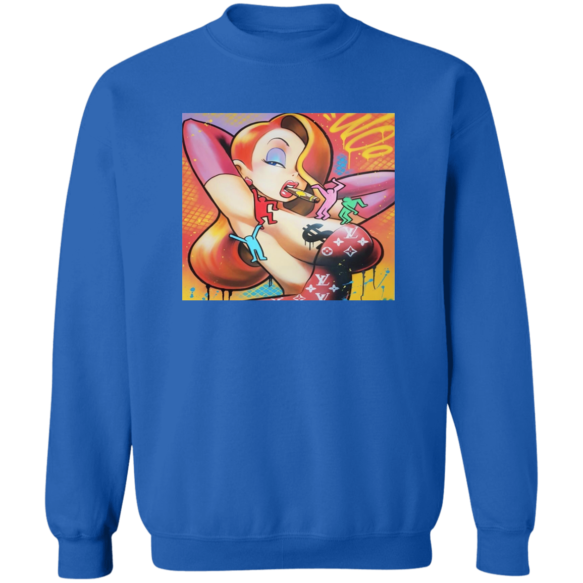 "FOLLOW THE RABBIT" Crewneck Pullover Sweatshirt