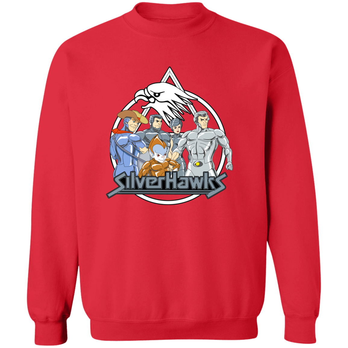 "SILVERHAWKS" Crewneck Pullover Sweatshirt