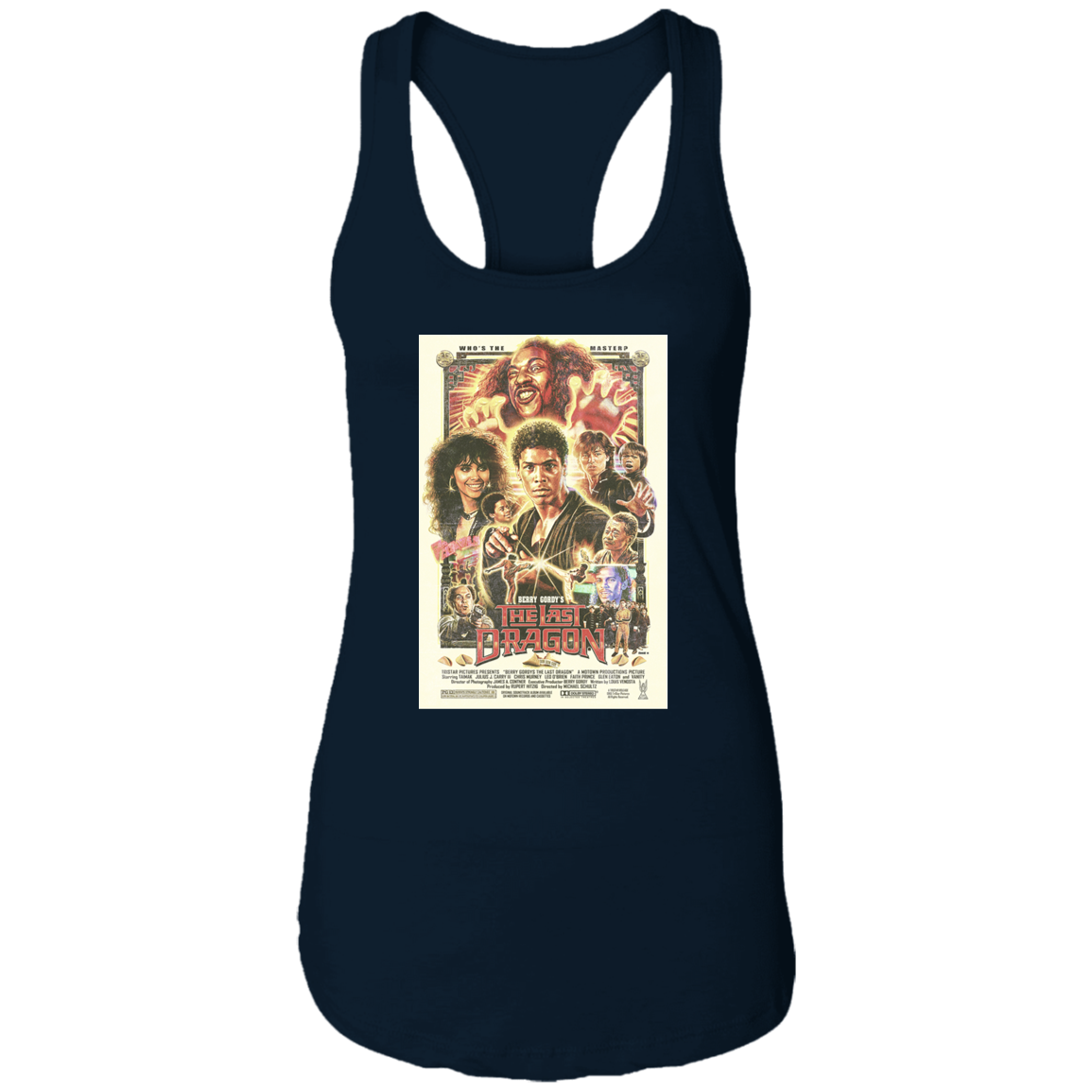 "WHO IS THE MASTER" Ladies Ideal Racerback Tank