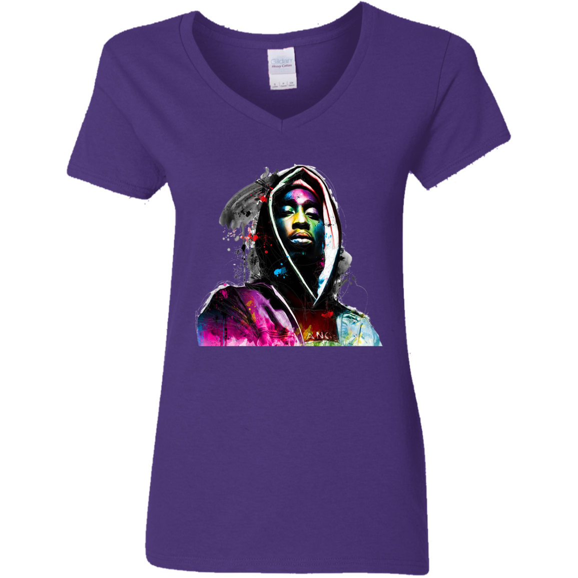 "DEAR MAMA" Ladies' 5.3 oz. V-Neck T-Shirt