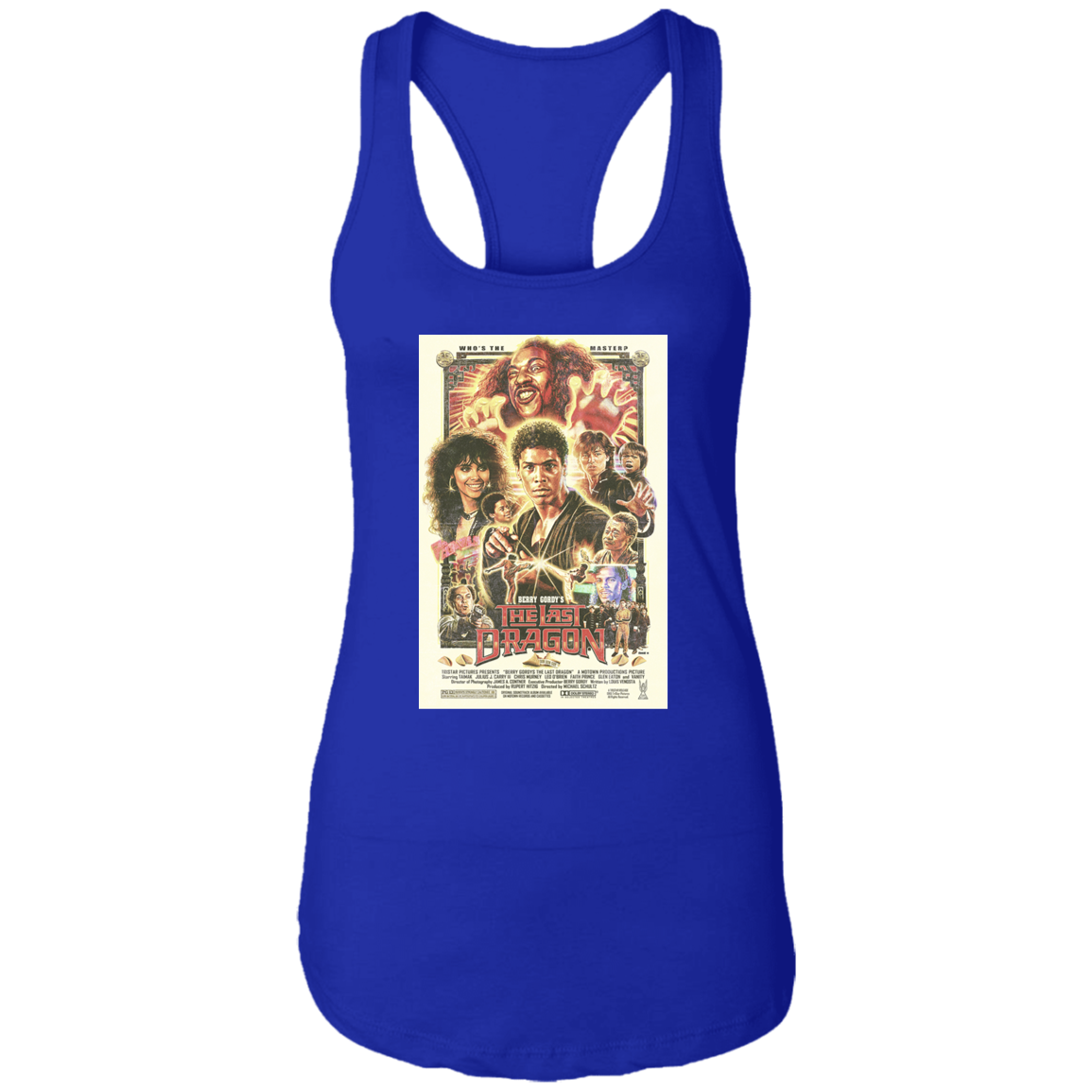 "WHO IS THE MASTER" Ladies Ideal Racerback Tank