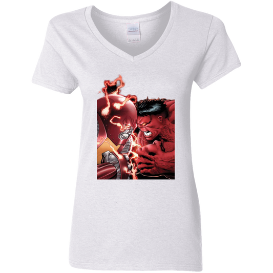 "THE ULTIMATE GRUDGE MATCH" Ladies' 5.3 oz. V-Neck T-Shirt