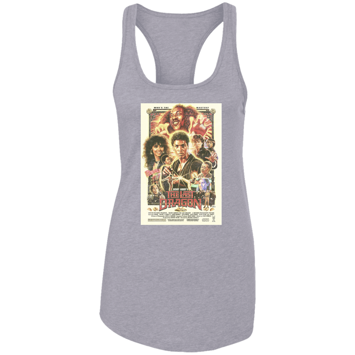 "WHO IS THE MASTER" Ladies Ideal Racerback Tank