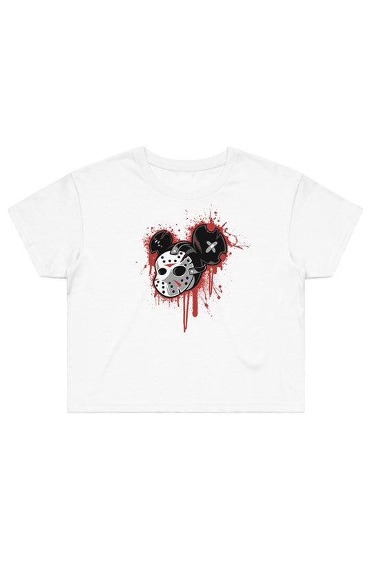 "MASK ON" Ladies Street Crop Tee