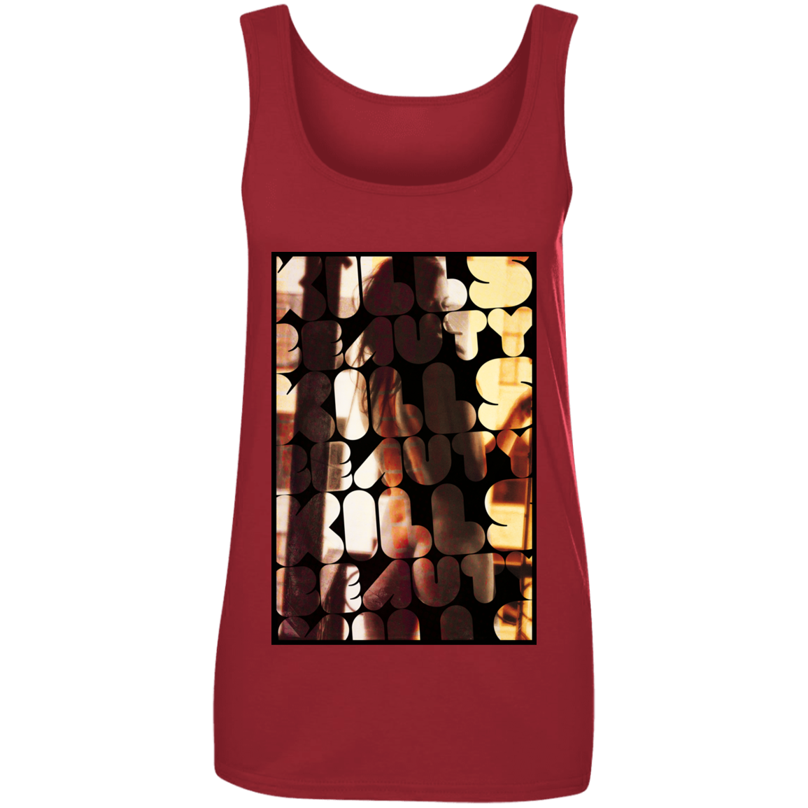 "BEAUTY KILLS" 100% Ringspun Cotton Tank Top