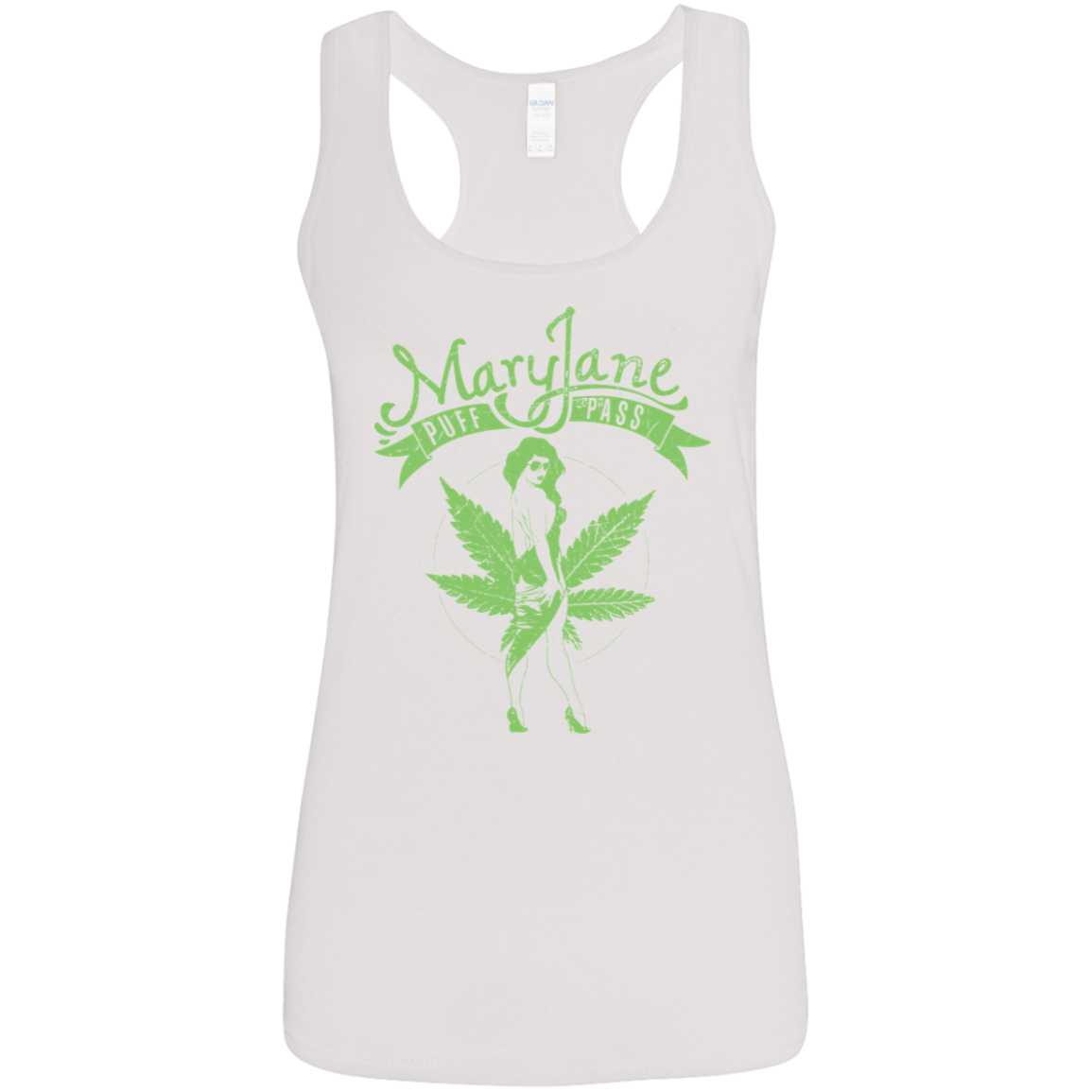 "MARY JANE" Ladies' Softstyle Racerback Tank