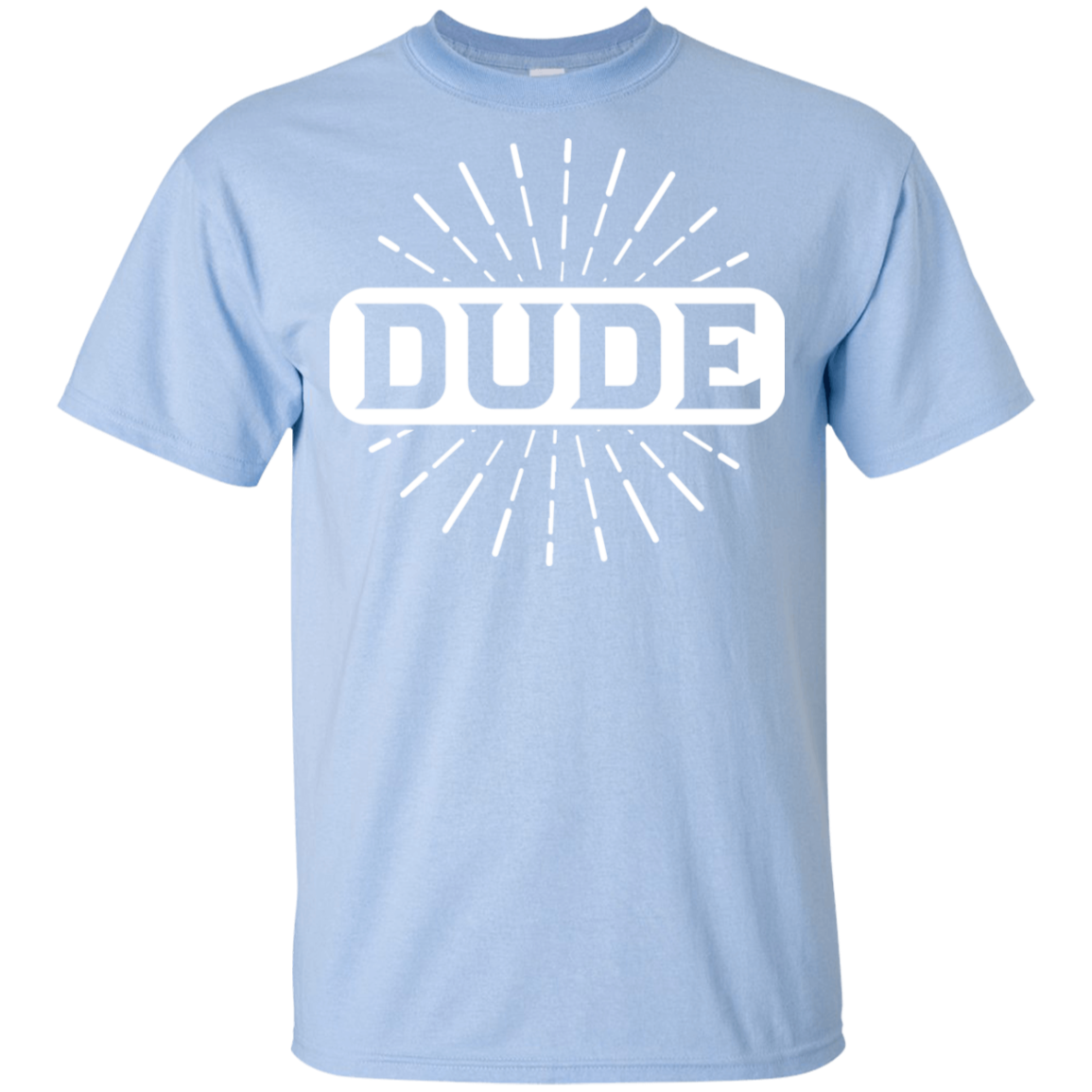 "DUDE" Youth Ultra Cotton T-Shirt in white print