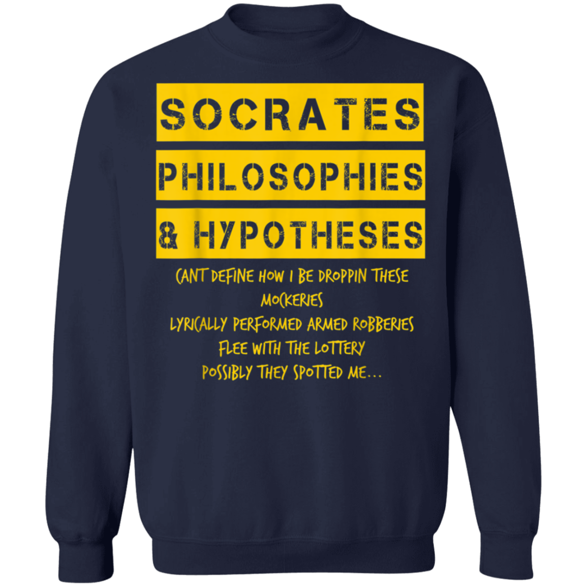 "SOCRATES" Crewneck Pullover Sweatshirt