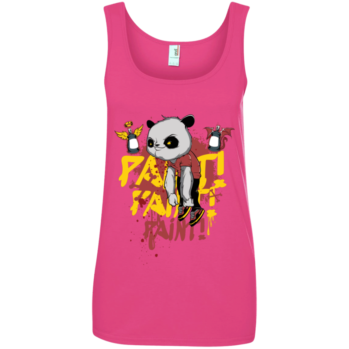 "PAINT PAINT PAINT" Ladies' 100% Ringspun Cotton Tank Top