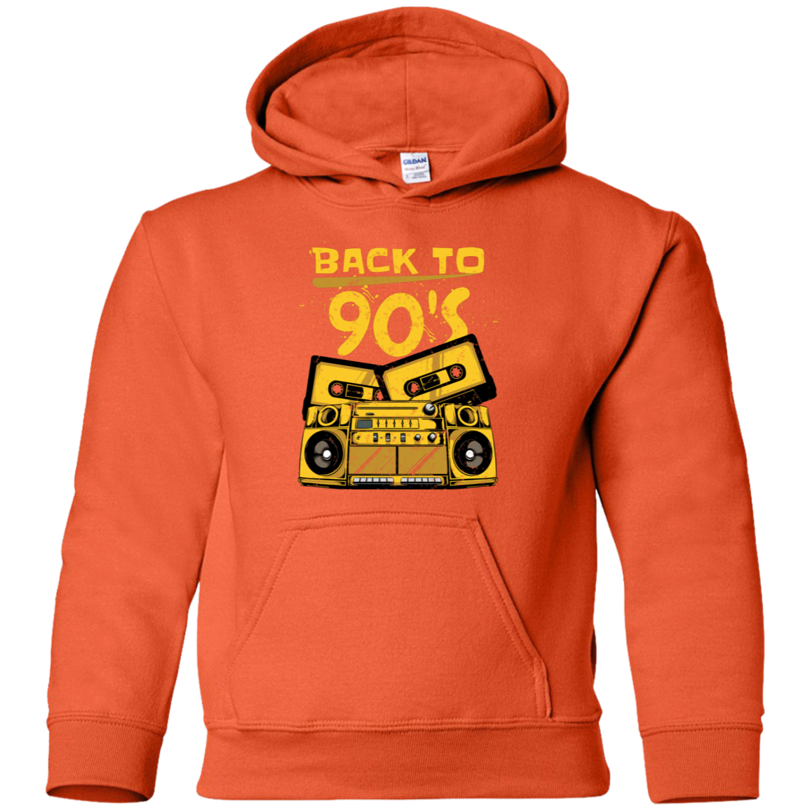 "BACK TO 90'S" Youth Pullover Hoodie