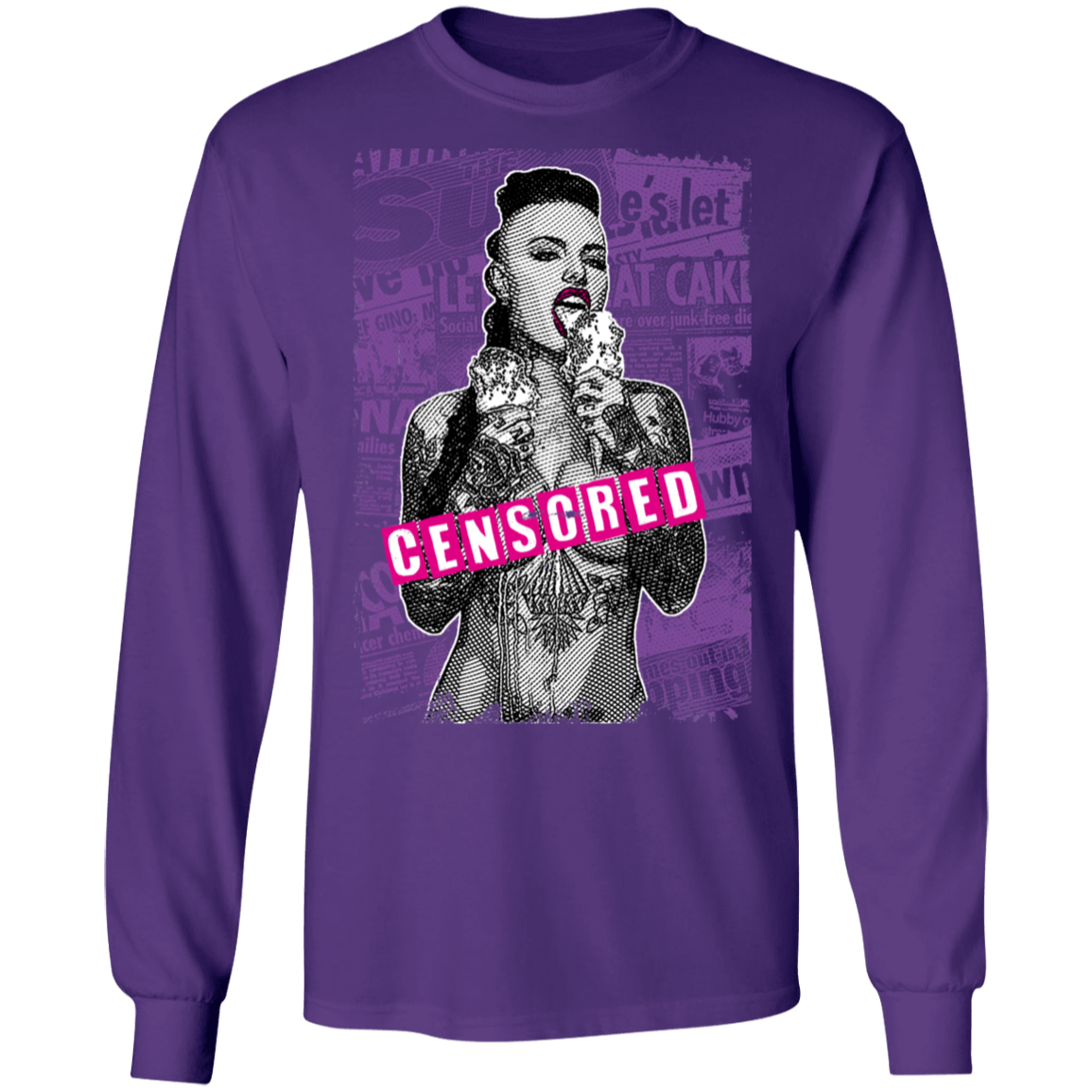 "CENSORED" LS Ultra Cotton T-Shirt