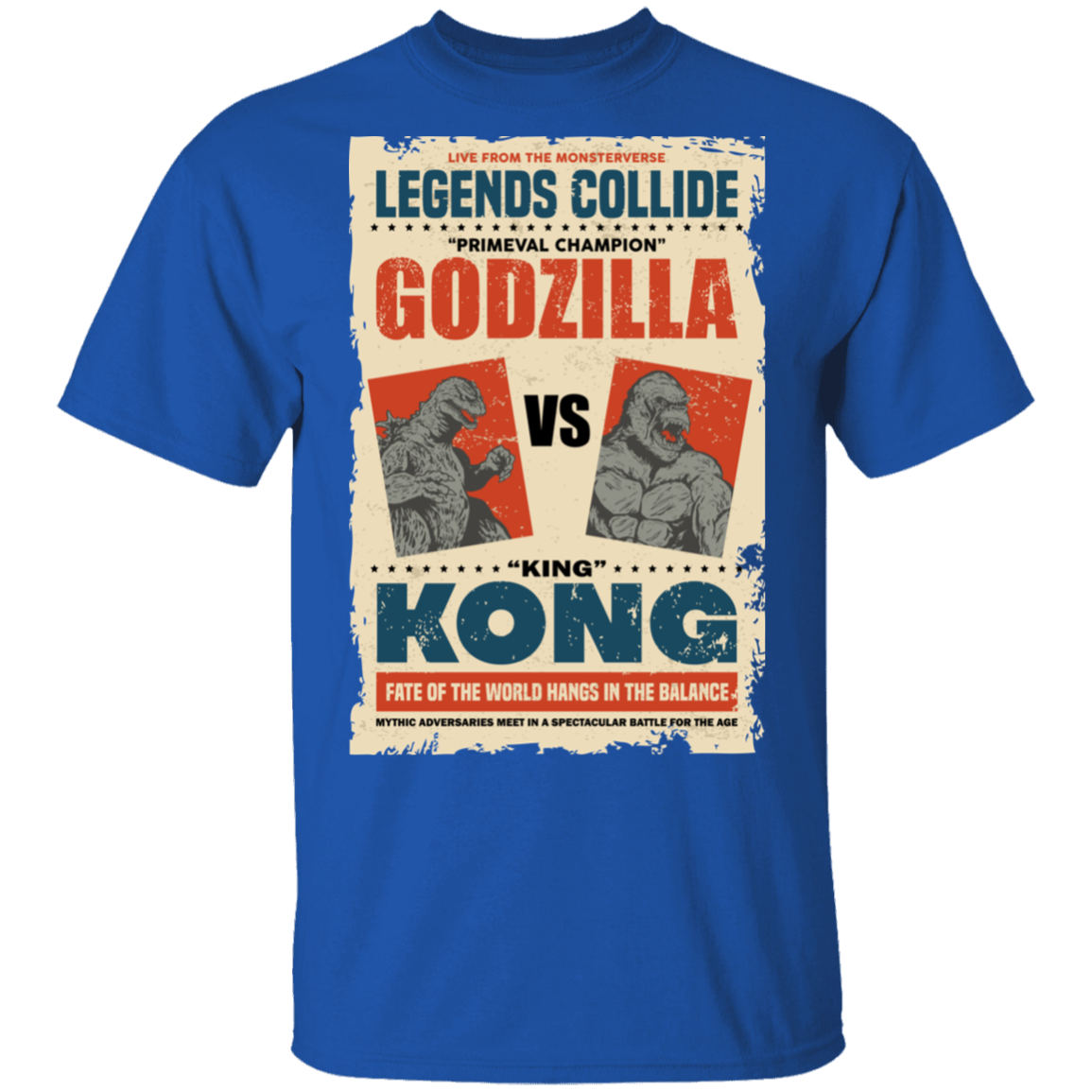 "GODZILLA VS KONG" 5.3 oz. T-Shirt