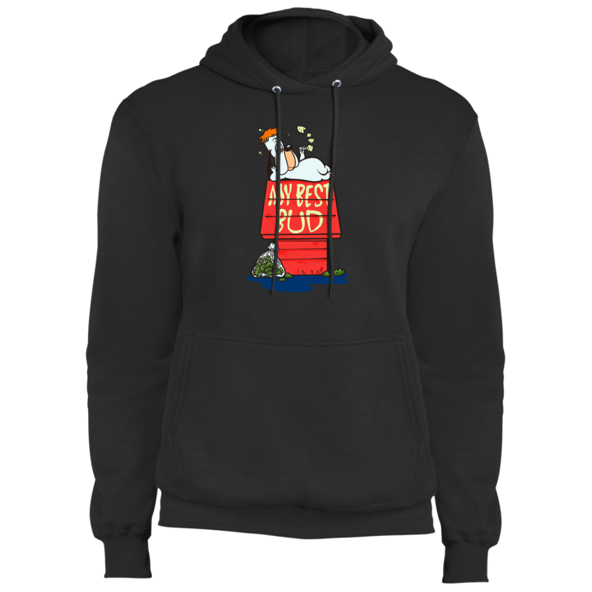 "MY BEST BUD' Fleece Pullover Hoodie