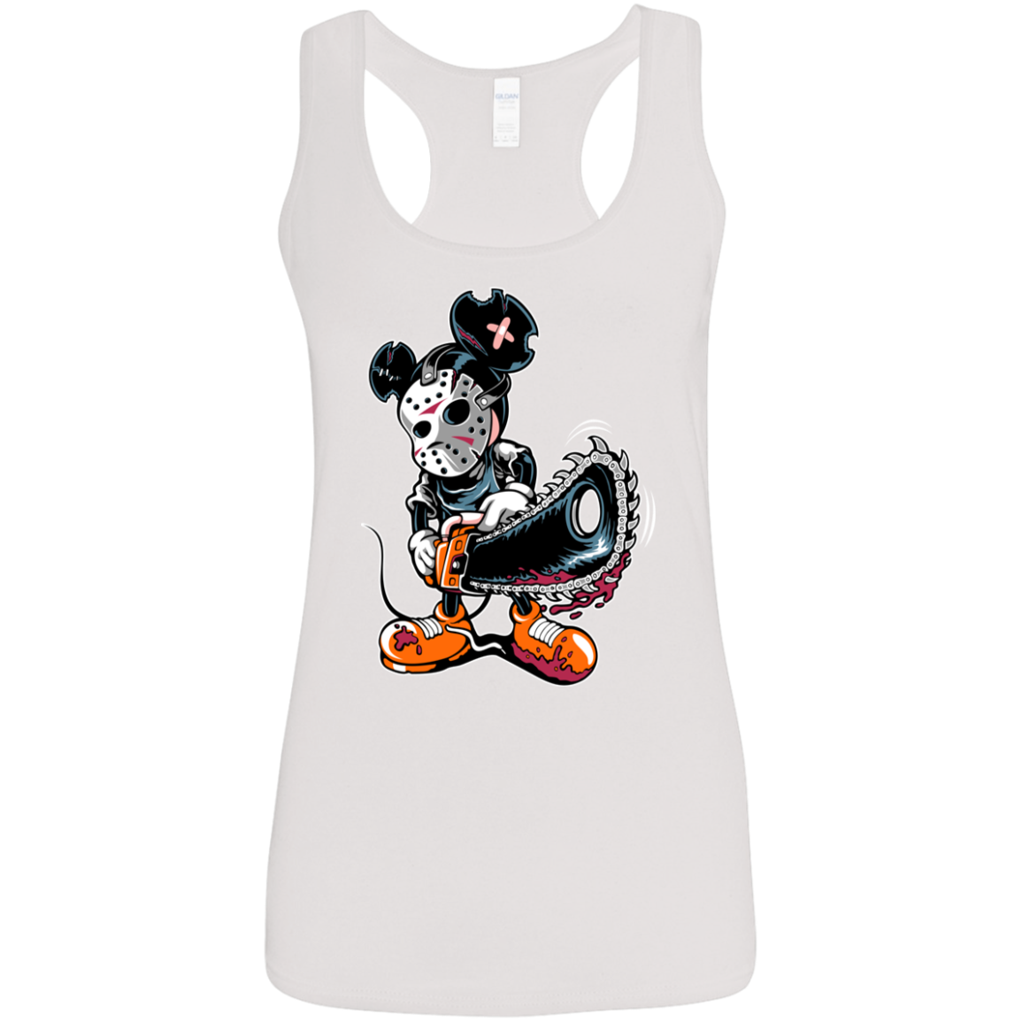 "MICKY PSYCHO" Ladies' Softstyle Racerback Tank