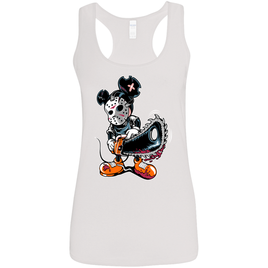 "MICKY PSYCHO" Ladies' Softstyle Racerback Tank