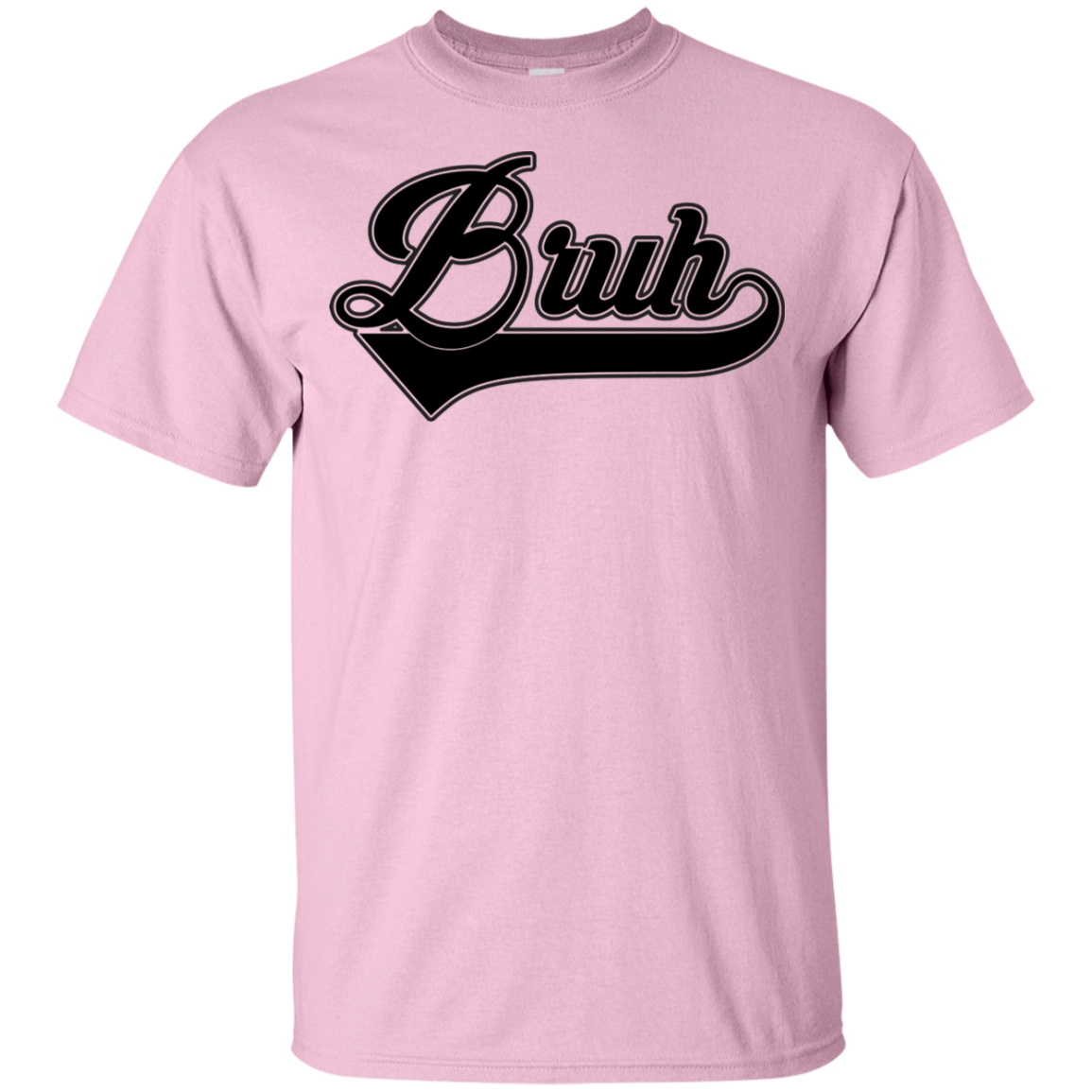 "BRUH" Youth Ultra Cotton T-Shirt in black print