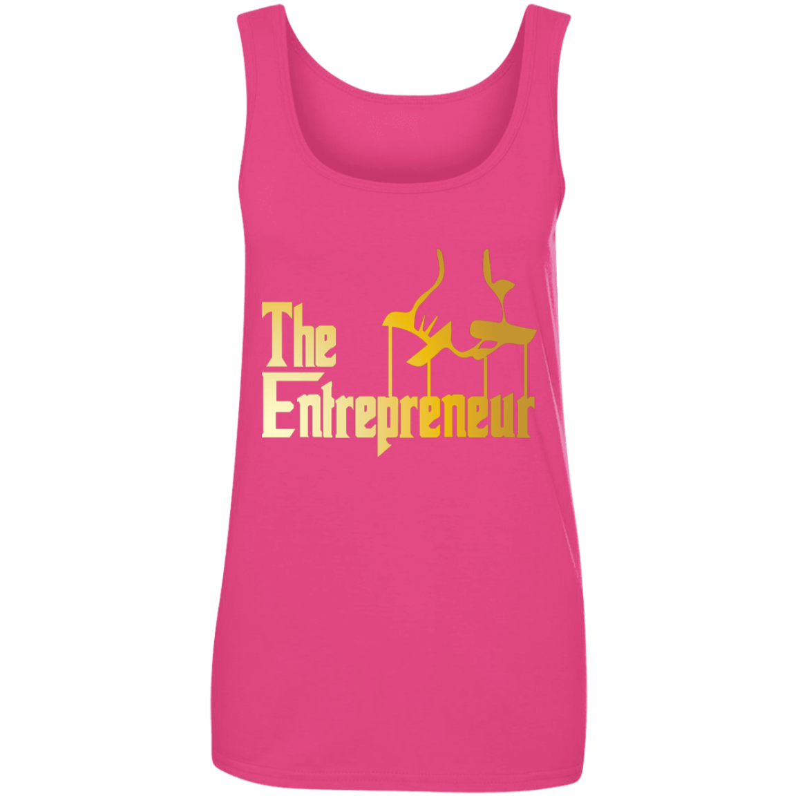 "HANDS OF AN ENTREPRENEUR" Ladies' 100% Ringspun Cotton Tank Top