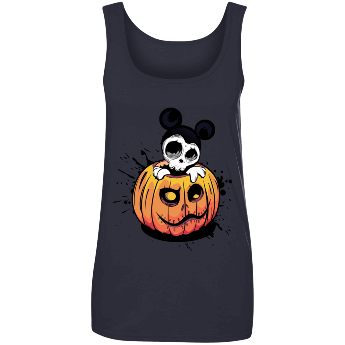 "HALLOWEEN MICKEY" Ladies' 100% Ringspun Cotton Tank Top