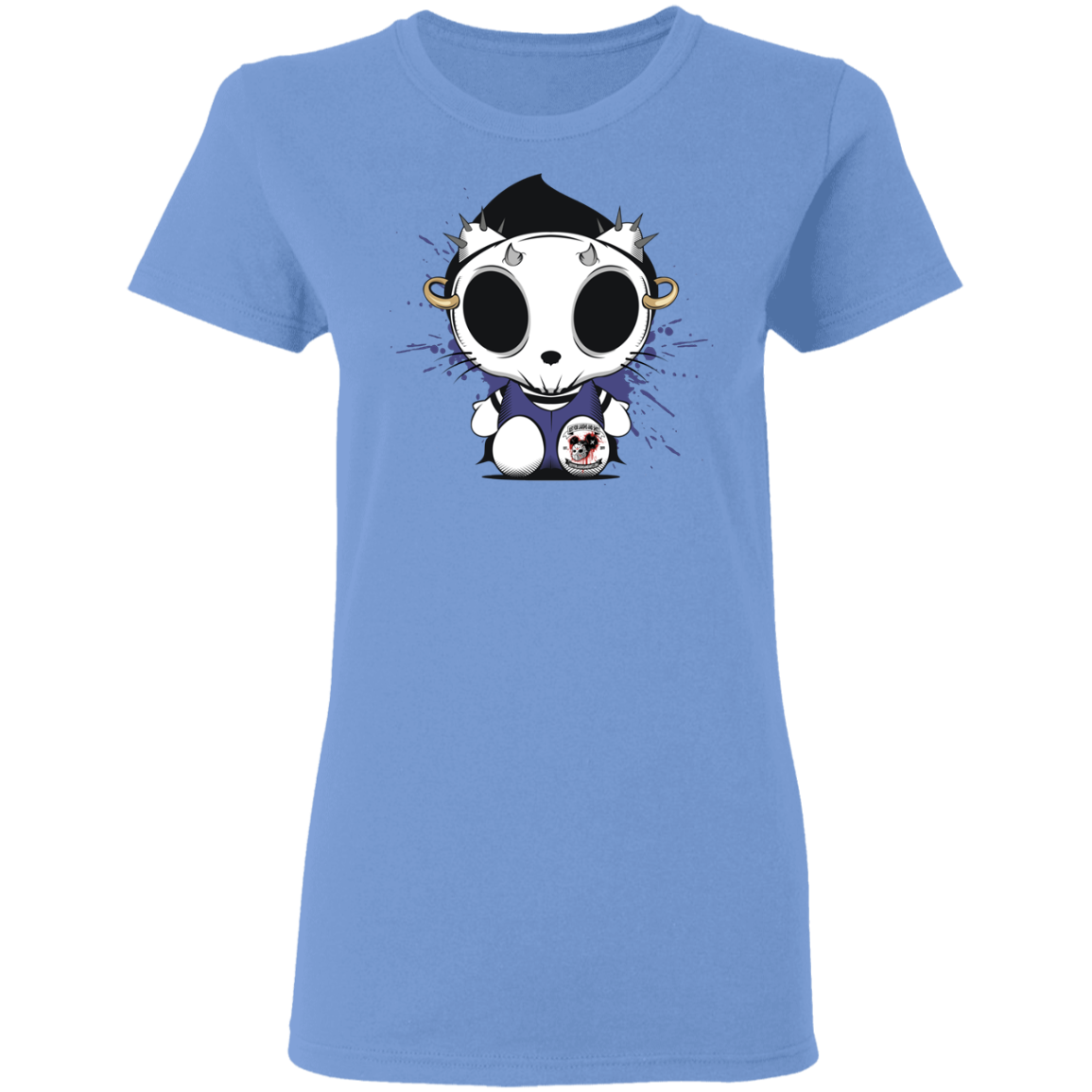 "KITTY SKULL" Ladies' 5.3 oz. T-Shirt