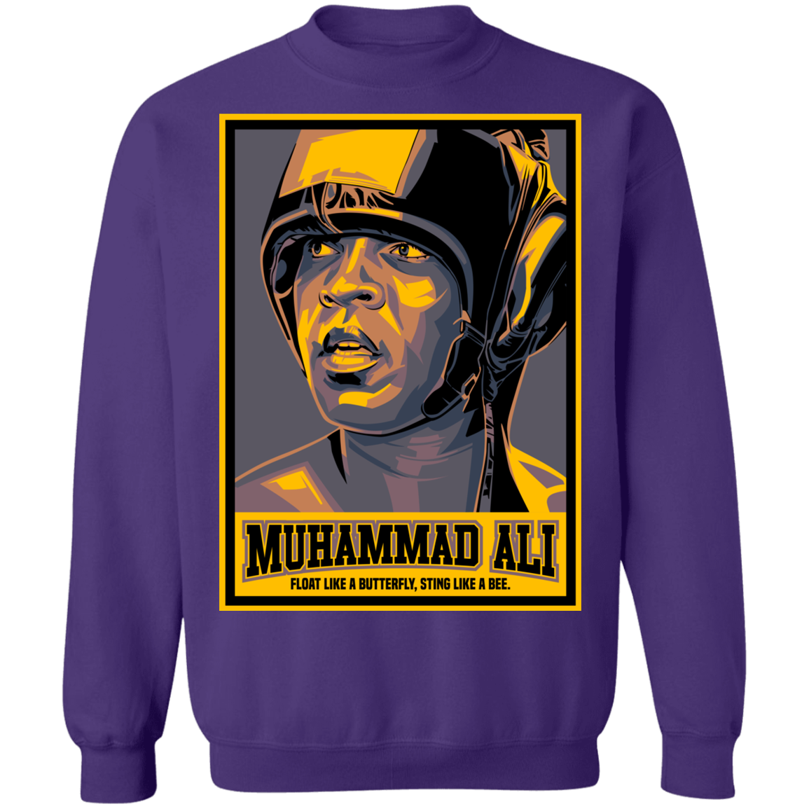 "FLOAT LIKE A BUTTERFLY" Crewneck Pullover Sweatshirt  8 oz.