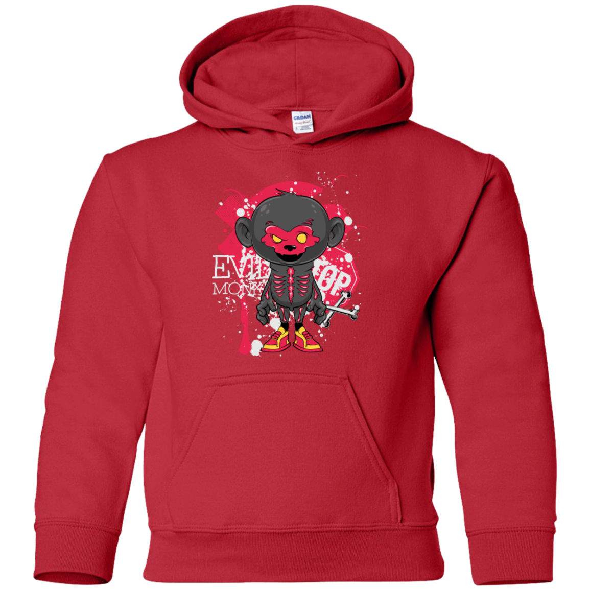 "EVIL MONKEY" Youth Pullover Hoodie