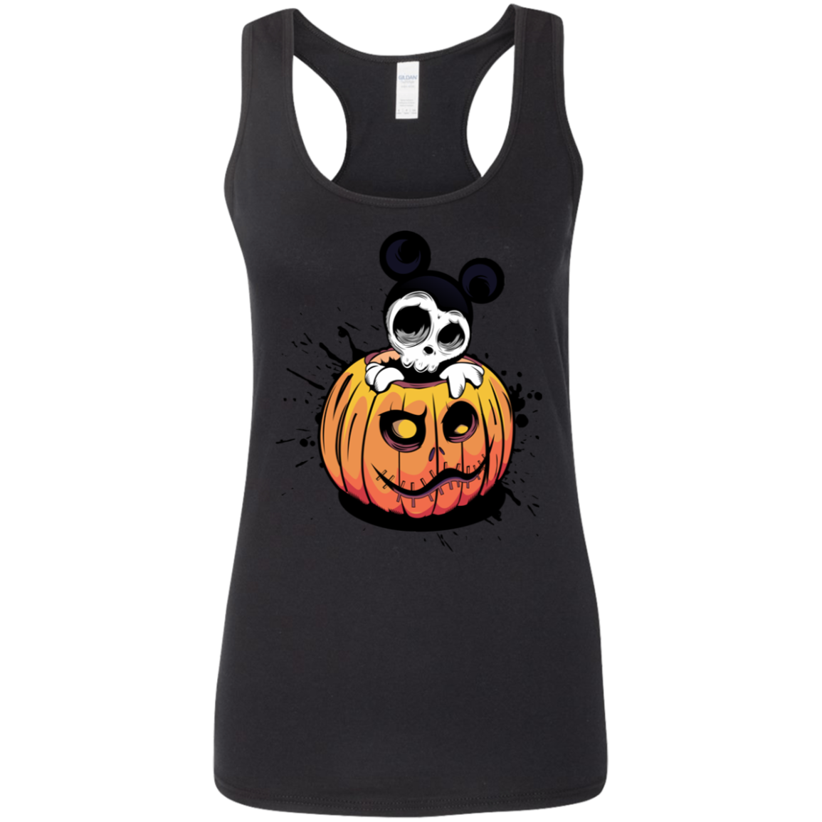 "HALLOWEEN MICKEY" Ladies' Softstyle Racerback Tank