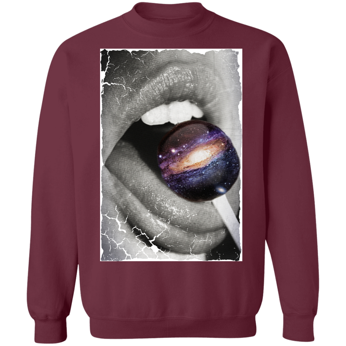 "GALACTIC TASTE" Crewneck Pullover Sweatshirt  8 oz.