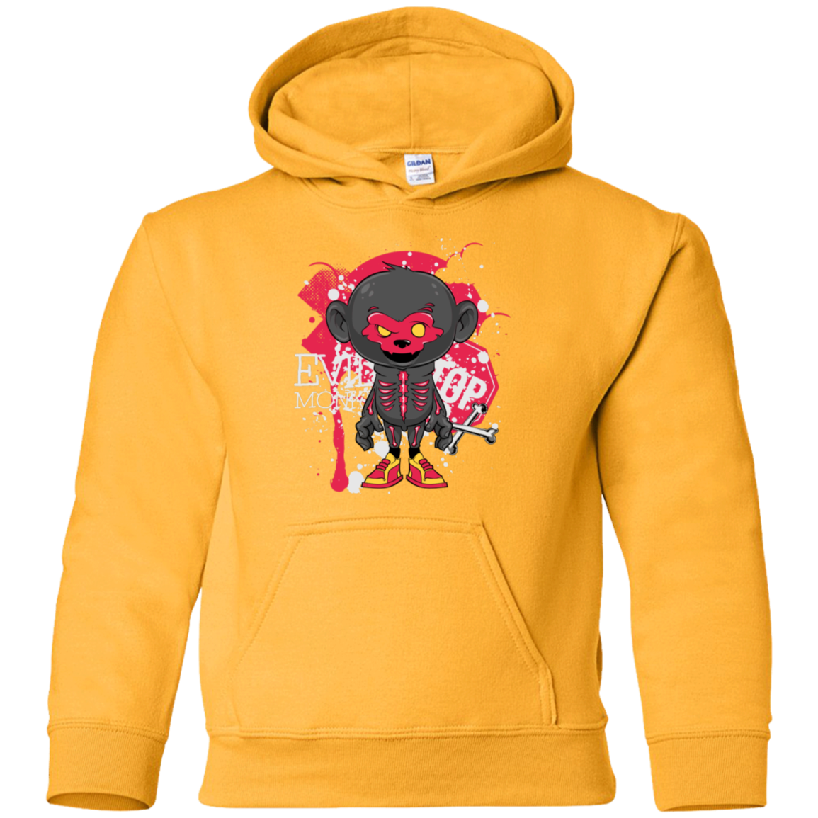 "EVIL MONKEY" Youth Pullover Hoodie