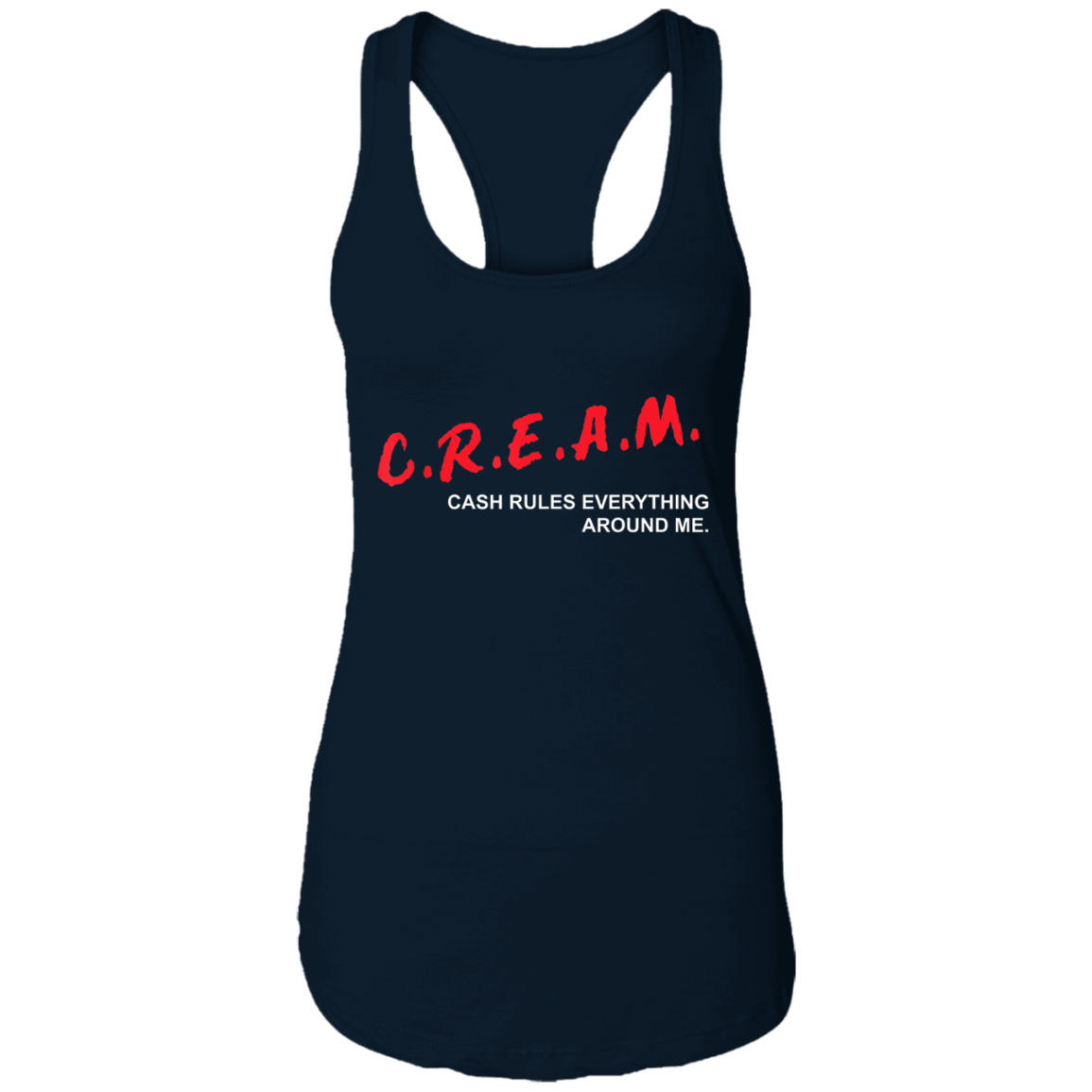 "CREAM" Ladies Ideal Racerback Tank