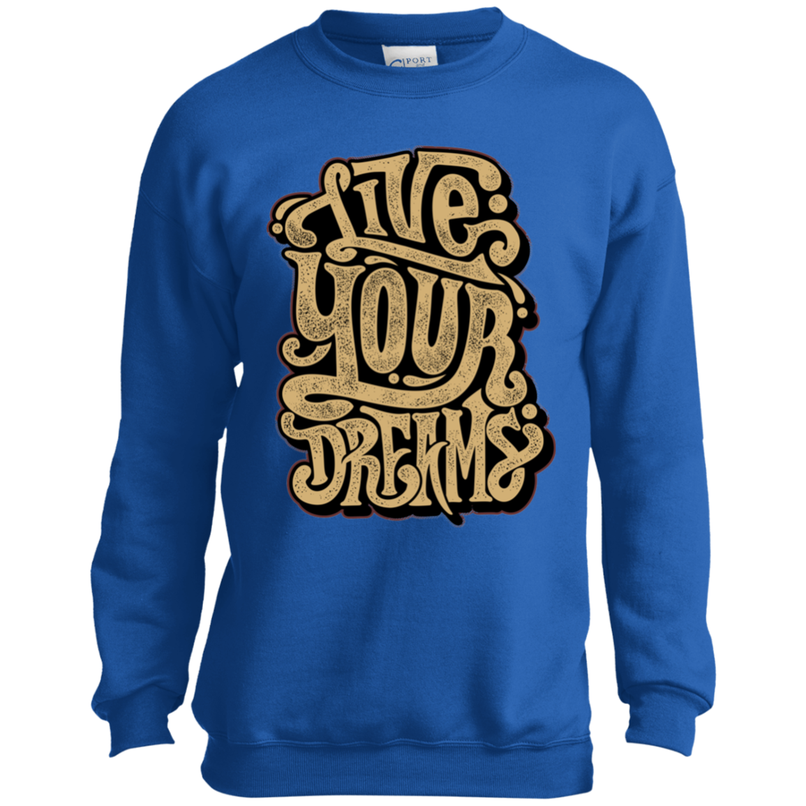 "LIVE YOUR DREAMS" Youth Crewneck Sweatshirt