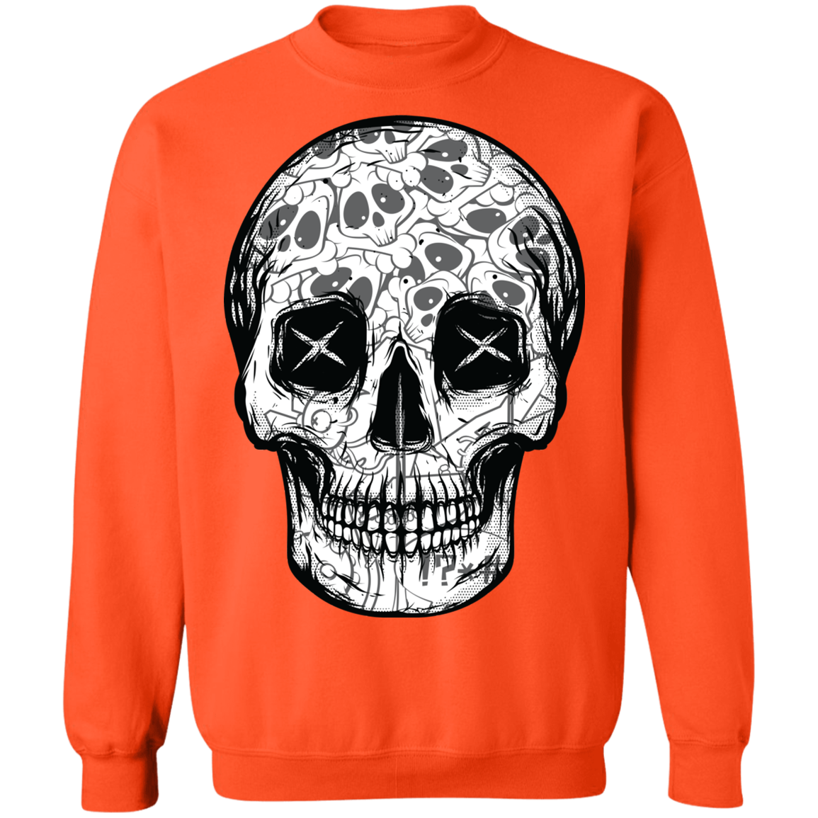 "SKULL HEADS" Crewneck Pullover Sweatshirt  8 oz.