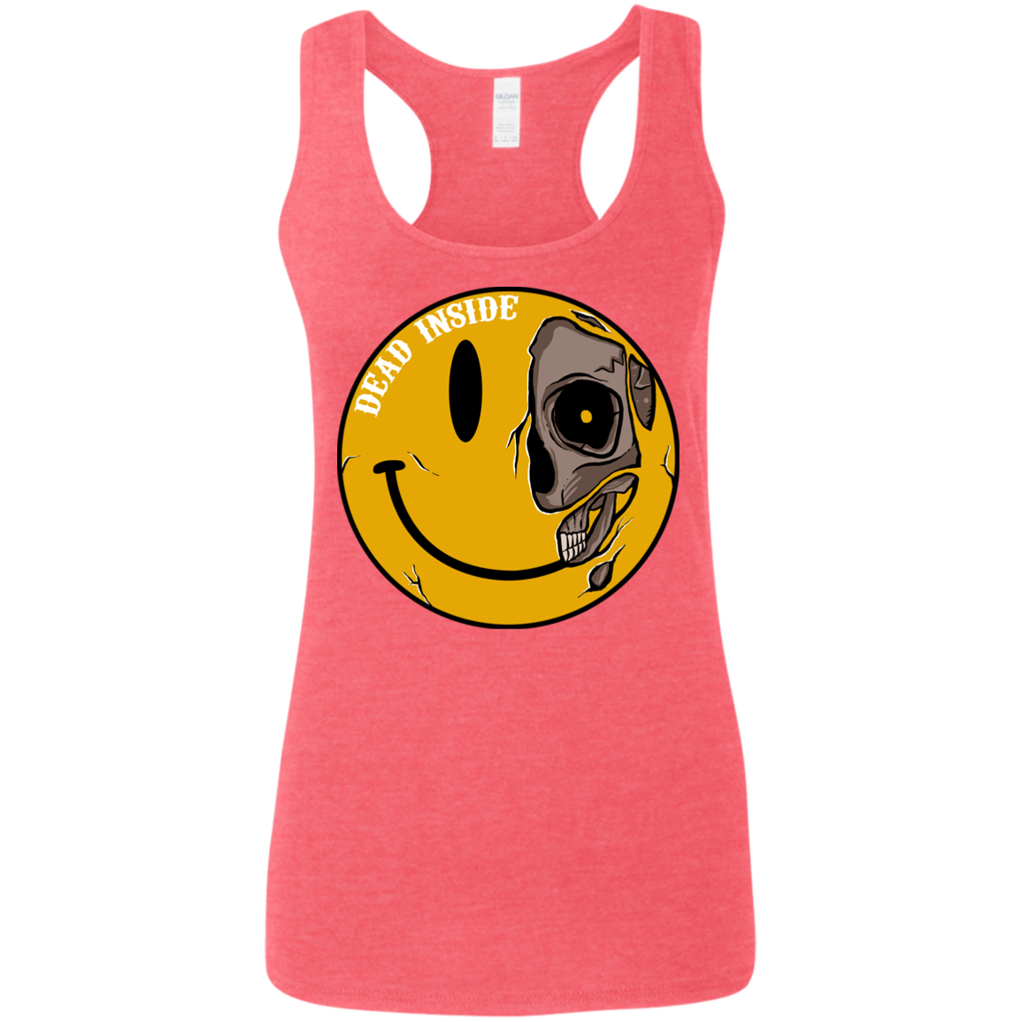 "DEAD INSIDE" Ladies' Softstyle Racerback Tank