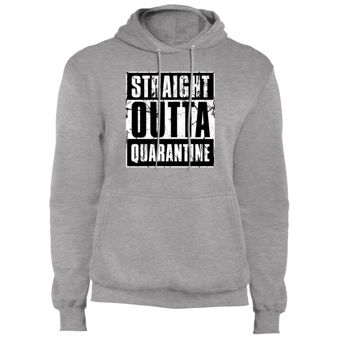 "QUARANTINE" Core Fleece Pullover Hoodie