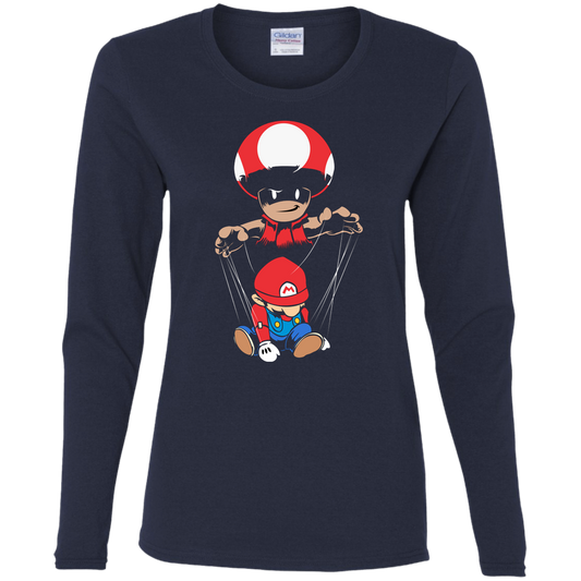 "MARIO DOLL" Ladies' Cotton LS T-Shirt