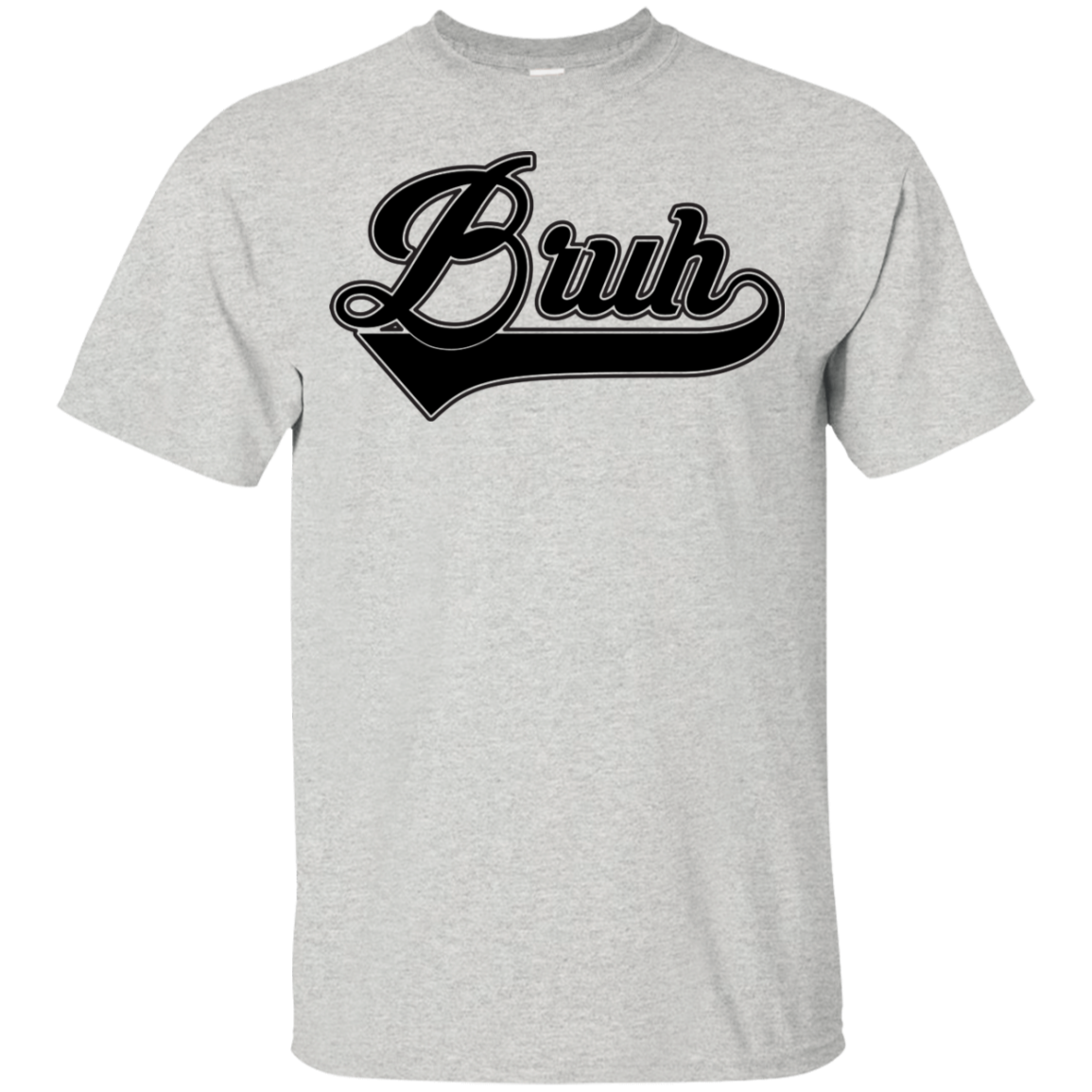 "BRUH" Youth Ultra Cotton T-Shirt in black print