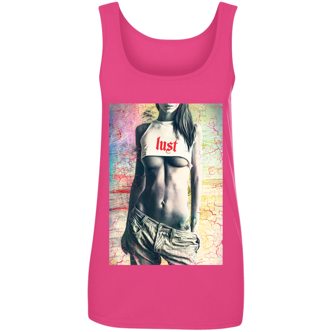 "LUST" Ladies' 100% Ringspun Cotton Tank Top