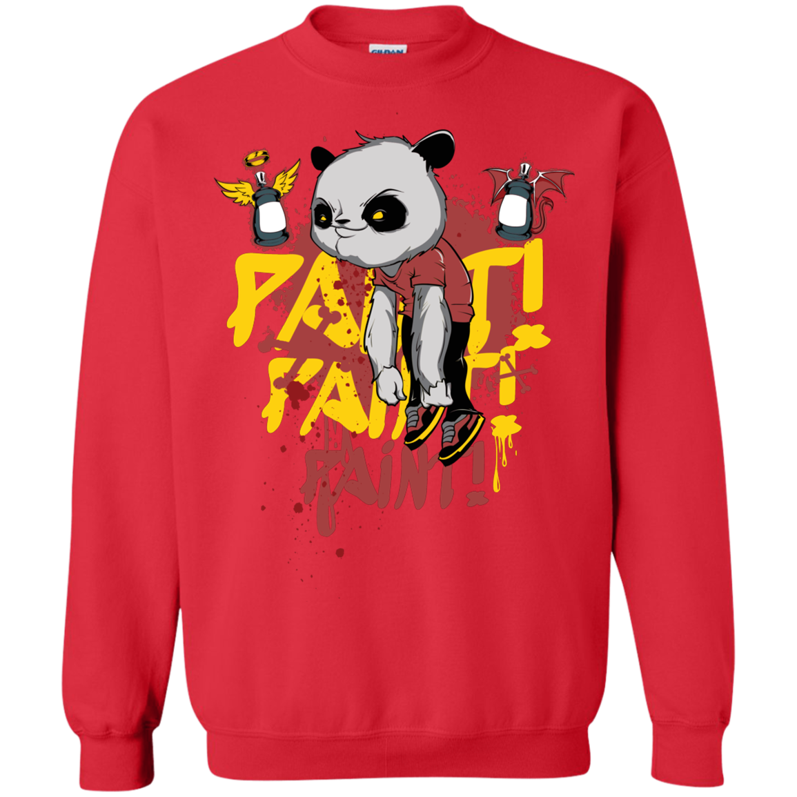 "PAINT PAINT PAINT" Crewneck Pullover Sweatshirt  8 oz.