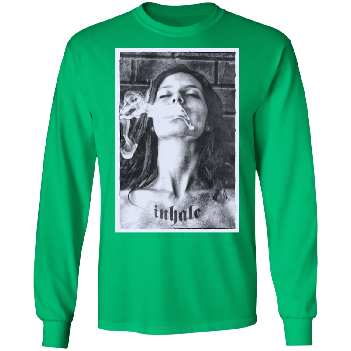 "INHALE" LS Ultra Cotton T-Shirt