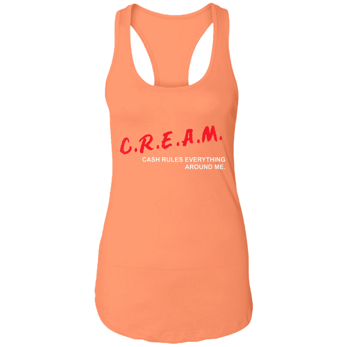 "CREAM" Ladies Ideal Racerback Tank