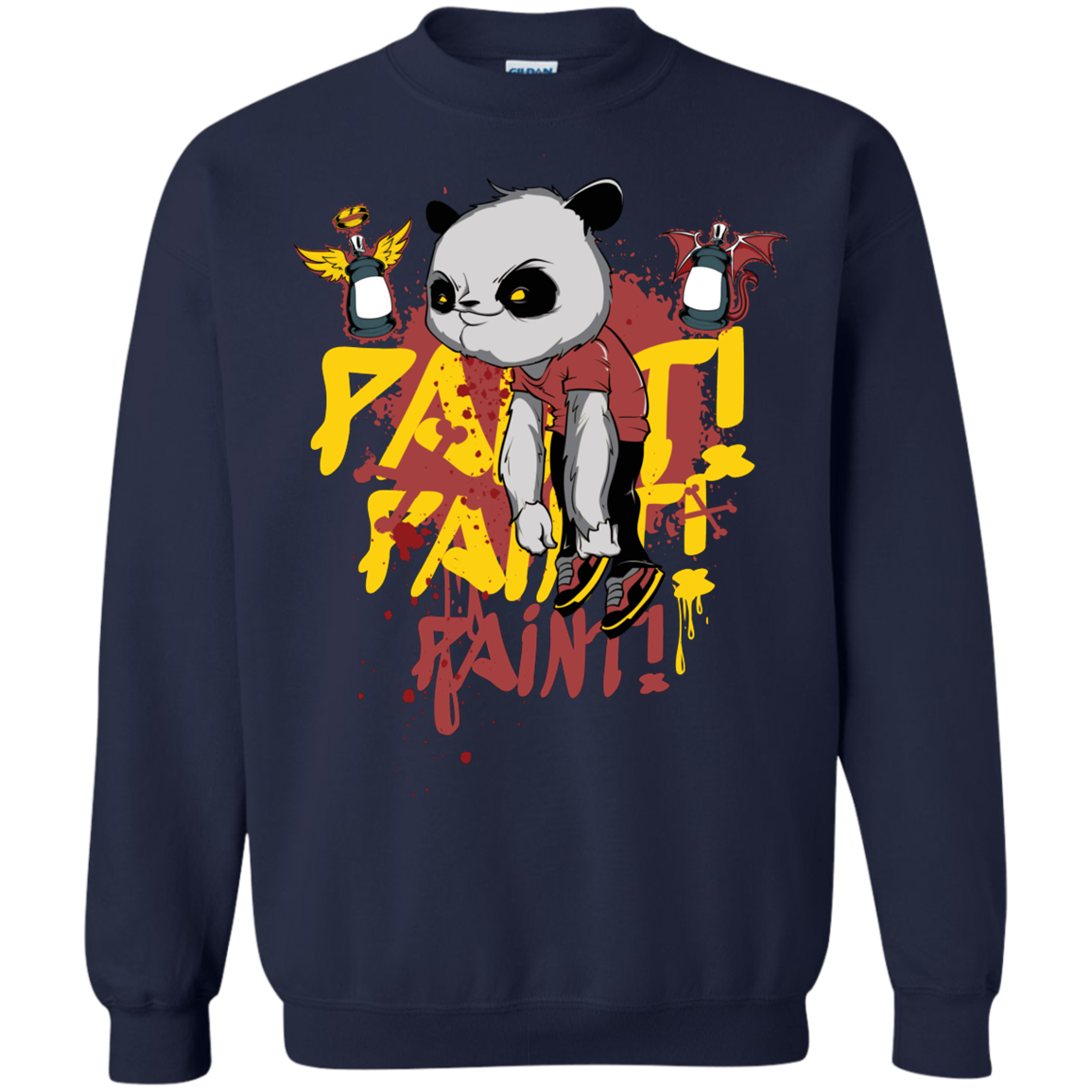 "PAINT PAINT PAINT" Crewneck Pullover Sweatshirt  8 oz.