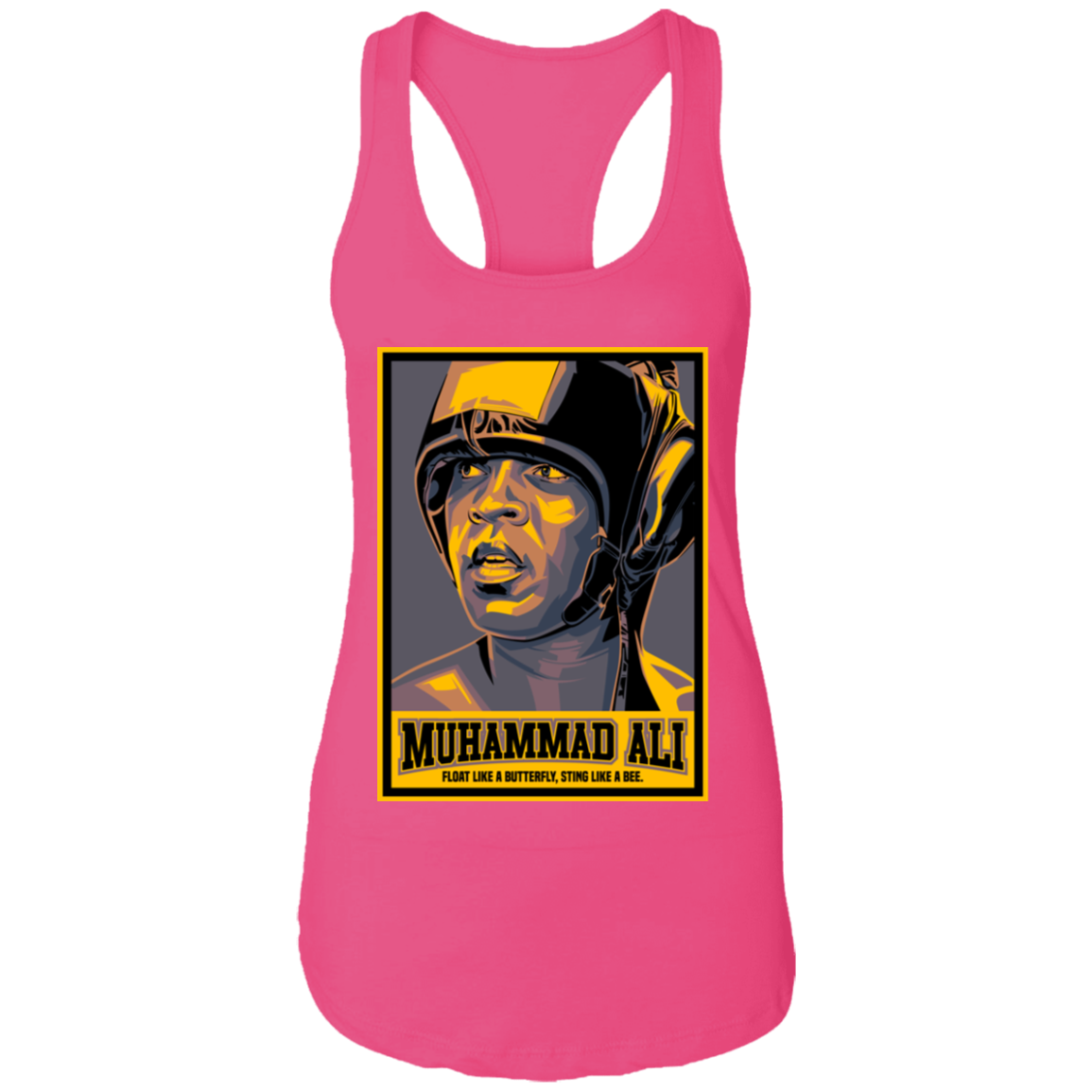 "FLOAT LIKE A BUTTERFLY" Ladies Ideal Racerback Tank