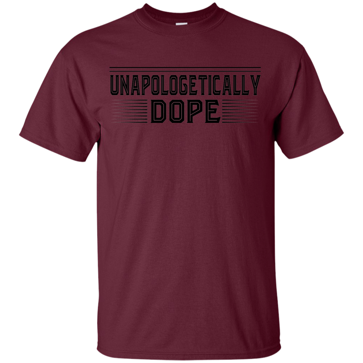 "UNAPOLOGETICALLY DOPE" Youth Ultra Cotton T-Shirt in black print