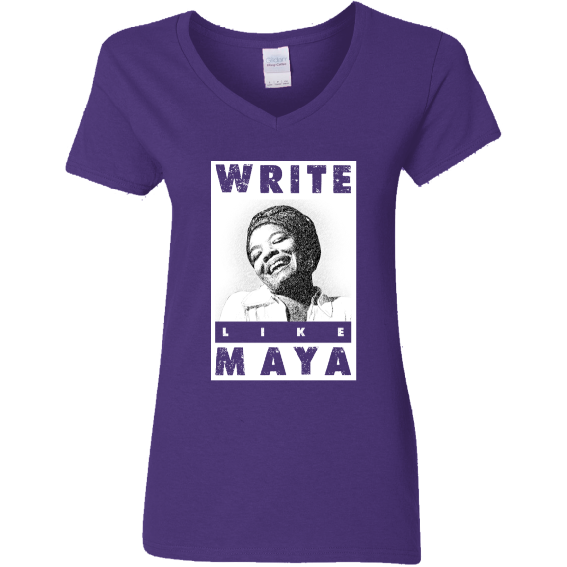 "LIKE MAYA" Ladies' 5.3 oz. V-Neck T-Shirt