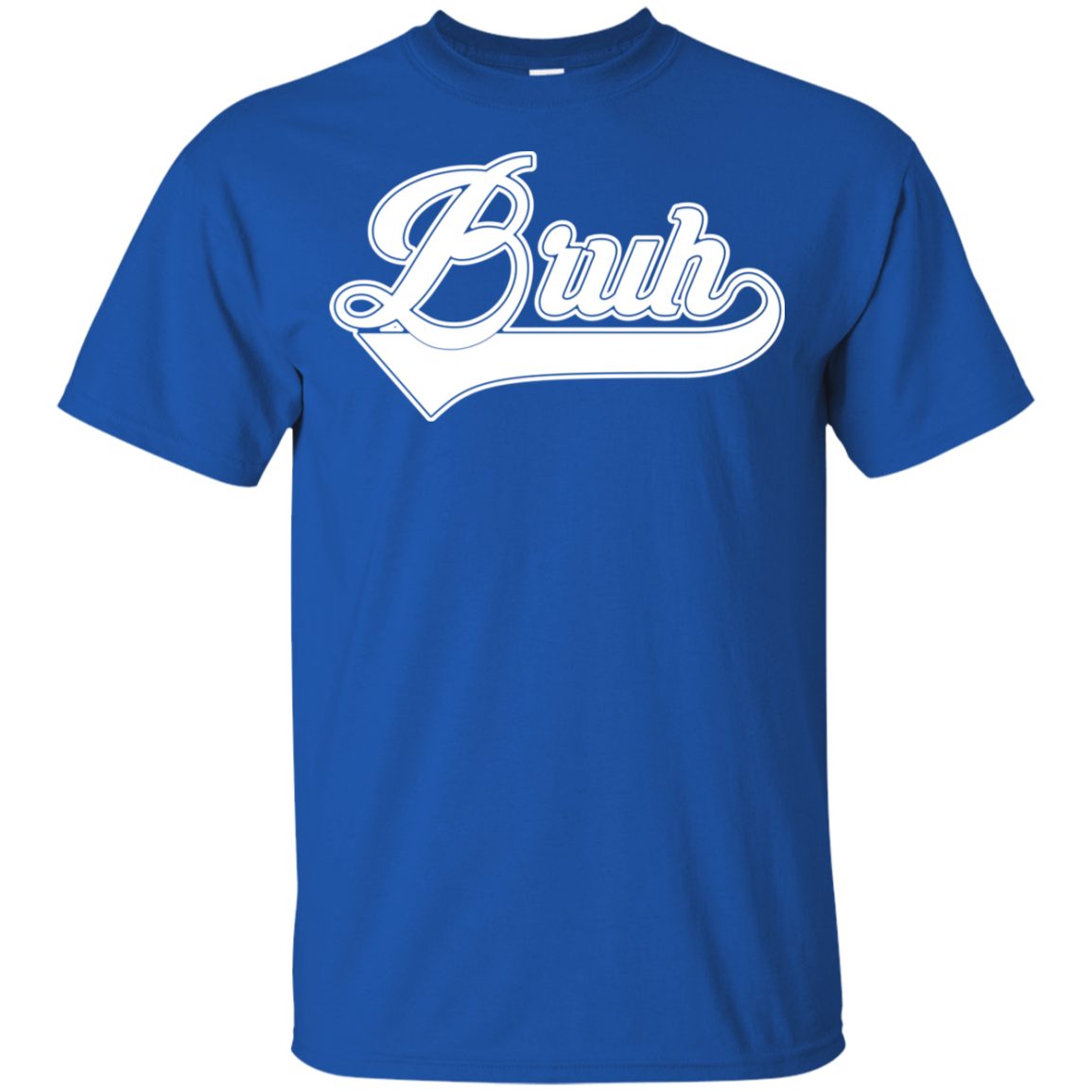 "BRUH" Youth Ultra Cotton T-Shirt in white print