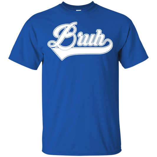 "BRUH" Youth Ultra Cotton T-Shirt in white print