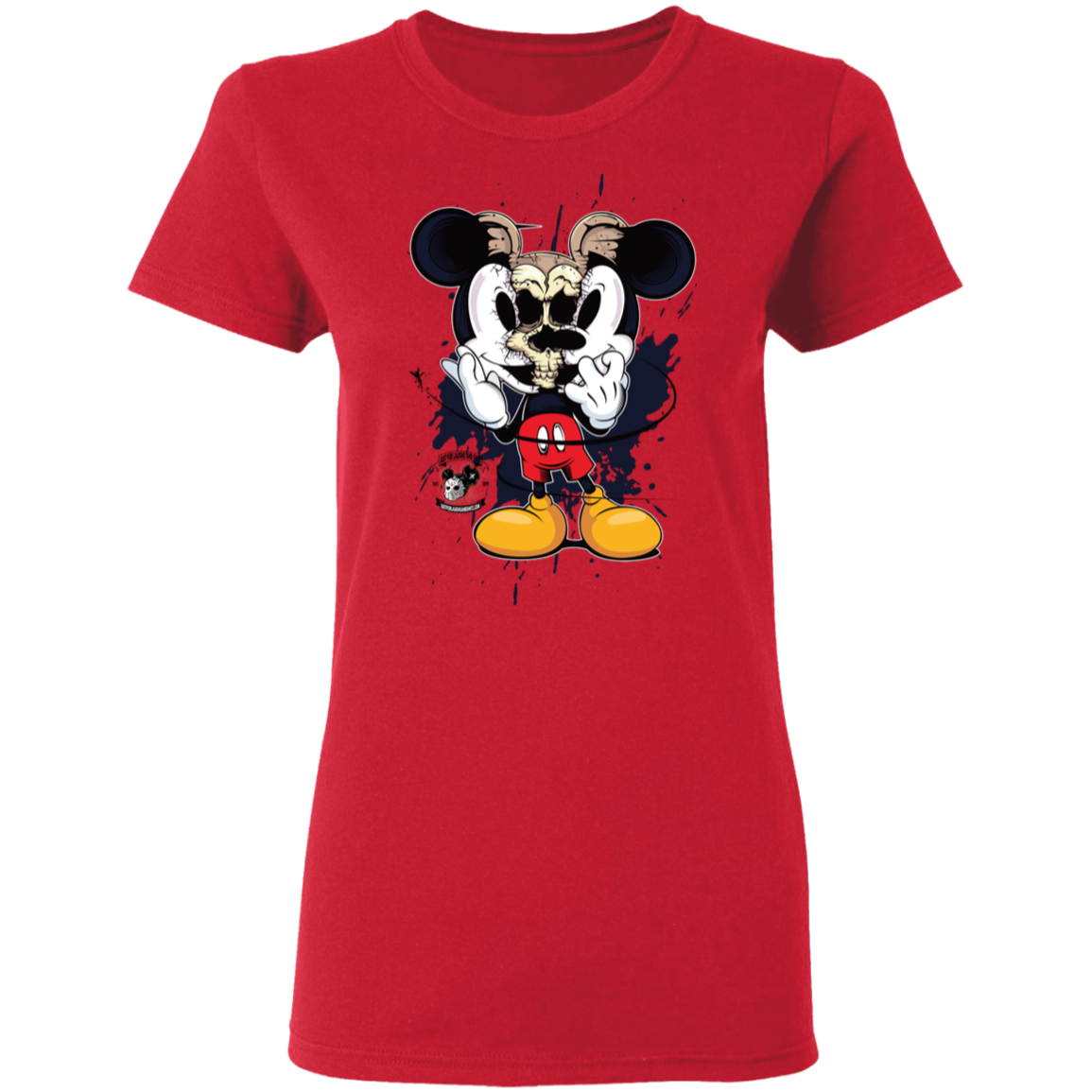 "SKULL MICKEY" Ladies' 5.3 oz. T-Shirt