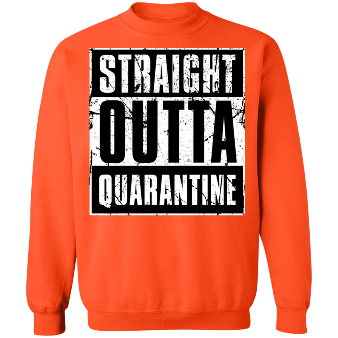 "QUARANTINE" Crewneck Pullover Sweatshirt  8 oz.